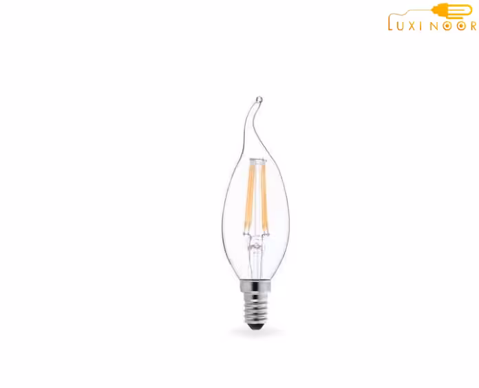 لامپ LED رشته‌ای ادیسونی کم مصرف شمعی لوستری 4.5 وات شعاع کد CF35
