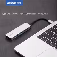 هاب type-c اونتن مدل Typec to HDMI OTG Typec charging port Dock station OTN-9590