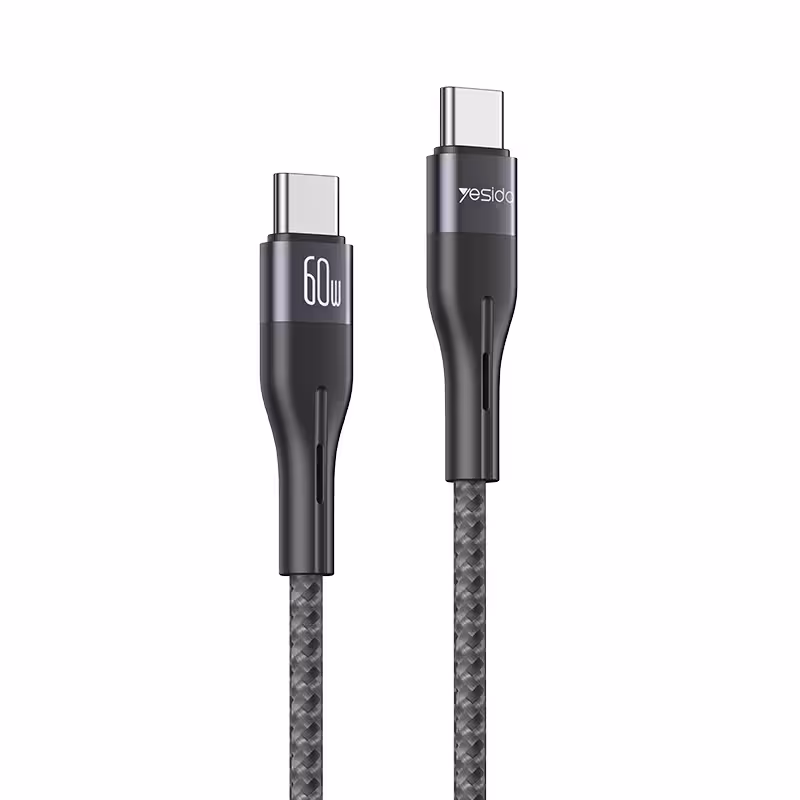 کابل USB-C یسیدو مدل DUAL TYPE-C CA156 60W طول 1 متر