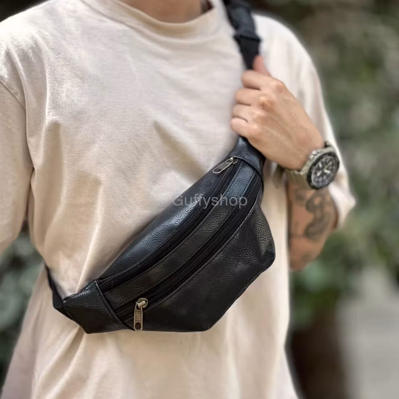 کیف چرم 2زیپ