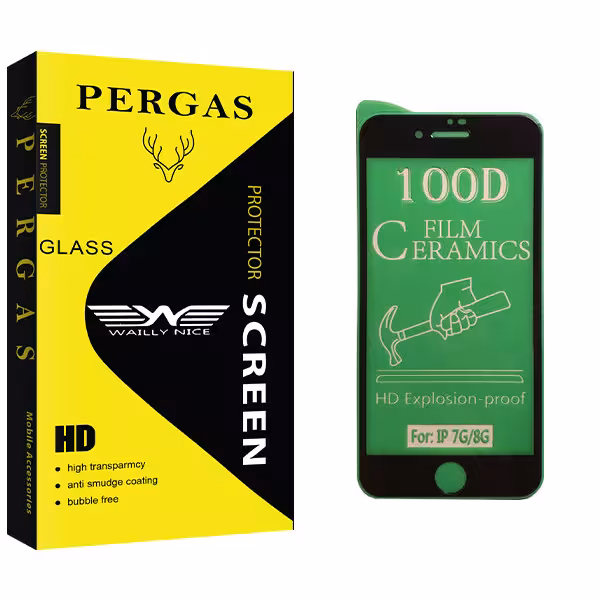 محافظ صفحه نمایش سرامیکی وایلی نایس مدل Pergas Glass مناسب برای گوشی موبایل اپل iPhone 7