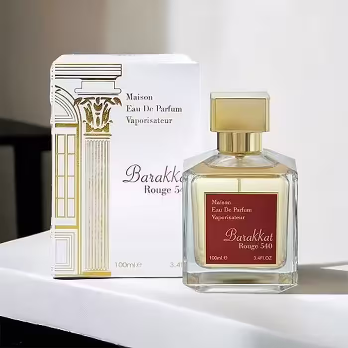 عطر ادکلن باکارات رژ 540 طلایی(سفید) فرگرانس ورد | MFK Baccarat Rouge 540( Barakkat Rouge Fragrance World) حجم 100 میل (شرکتی)