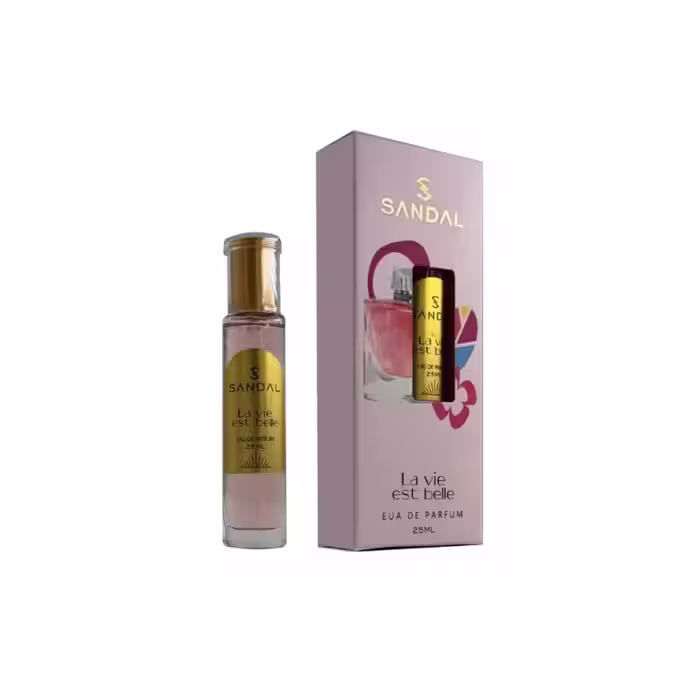عطر جیبی زنانه صندل مدل لانکوم SANDAL حجم 25 میل