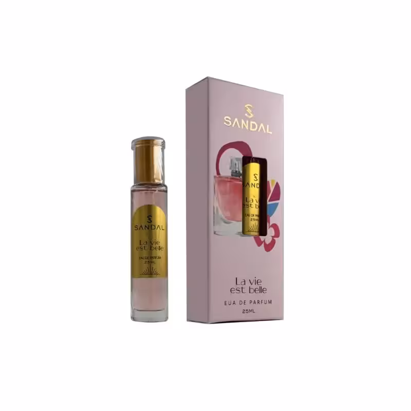 عطر جیبی زنانه صندل مدل لانکوم SANDAL حجم 25 میل
