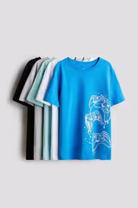 تی شرت مردانه 5 تکه پنبه T H&M