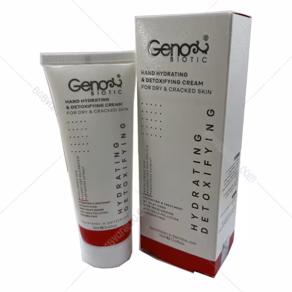 کرم رطوبت رسان و دتوکسیفای کننده دست ژنوبایوتیک پوست‌های خشک