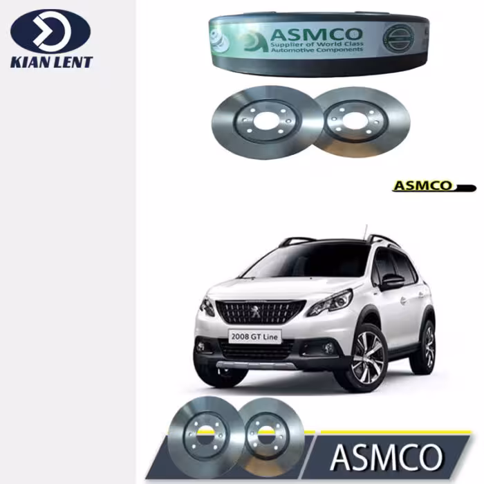 دیسک چرخ جلو پژو 2008 برند ASMCO(2 عدد)