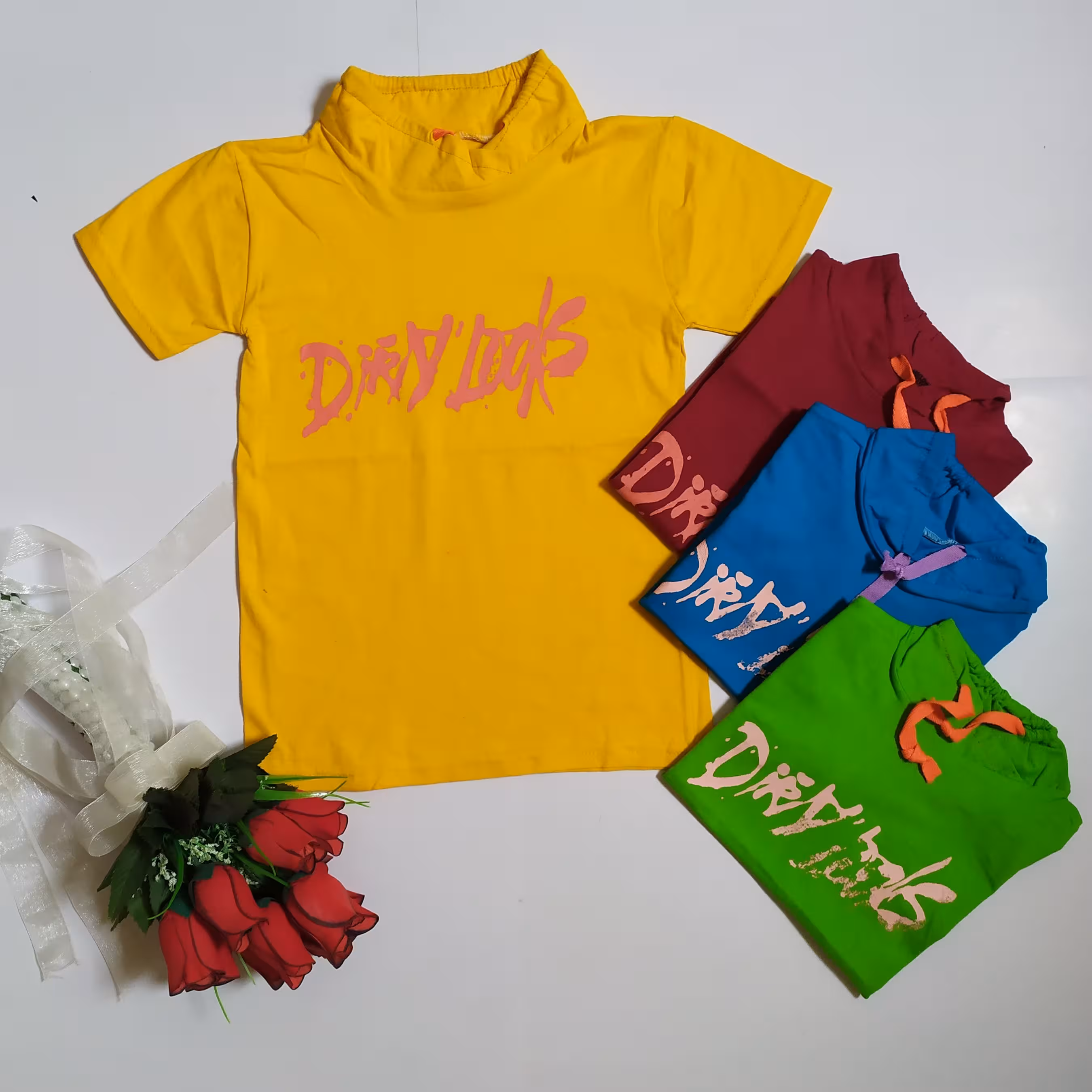 تیشرت تک پسرانه یقه ارشال سایز 40تا55