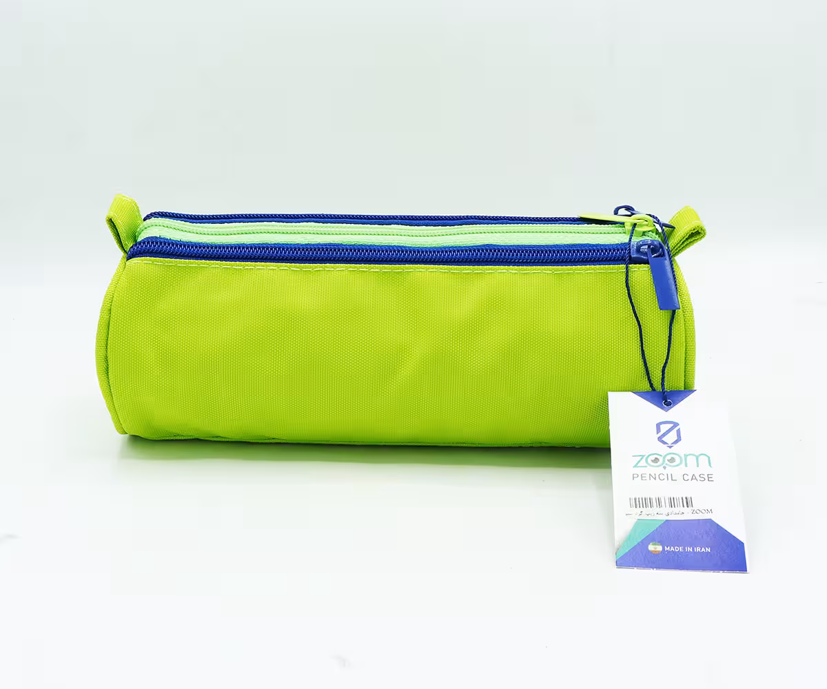 جامدادي سه زيپ گرد سبز - ZOOM