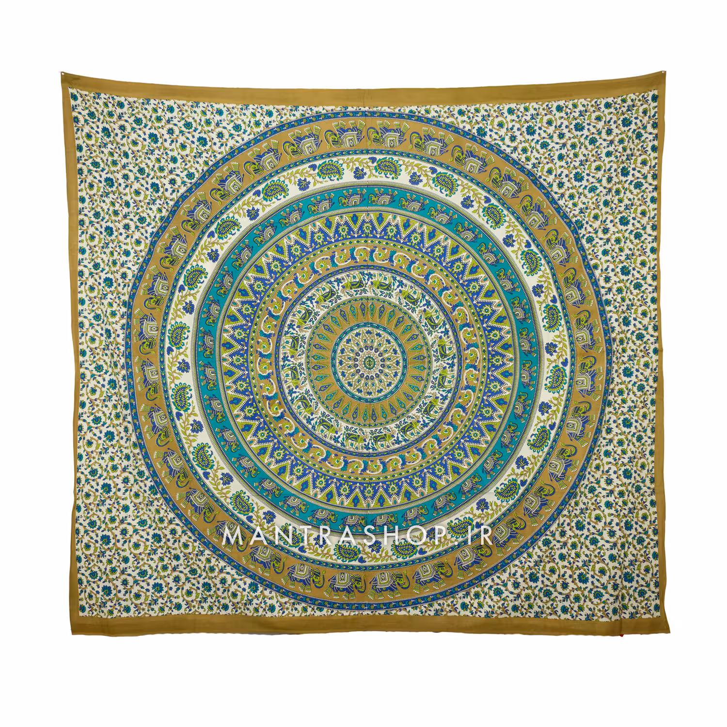 بکدراپ تپستری هندی طرح ماندالا (روتختی دو نفره) کد 149