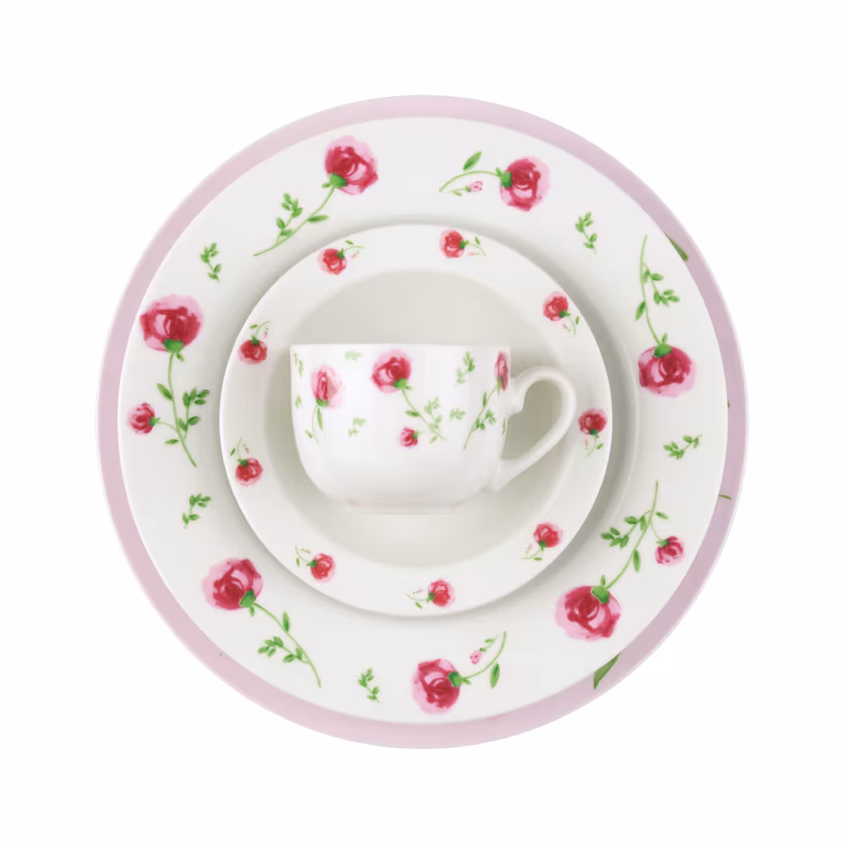 سرویس 102 پارچه 12 نفره طرح پینک رز