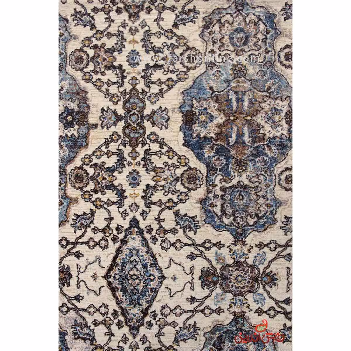 فرش ماشینی  ساوین طرح 7262 کرم