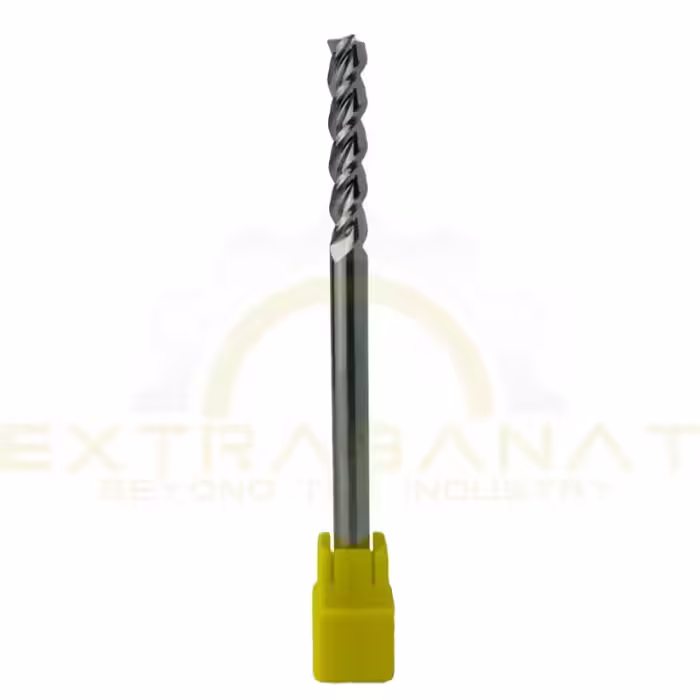 فرز انگشتی تمام الماس آلمینیوم سر تخت سه پر بلند 6 طول 100 MTS