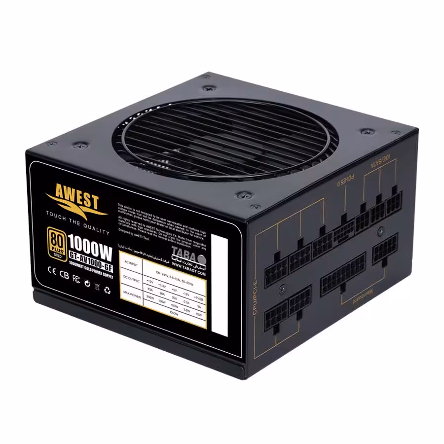 قیمت و خرید پاور کامپیوتر 1000 وات تمام ماژولار اوست مدل GT-AV1000-GF | یاس ارتباط