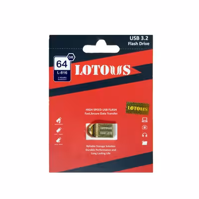 فلش مموری 64 گیگ USB 3.2 لوتوس L-816