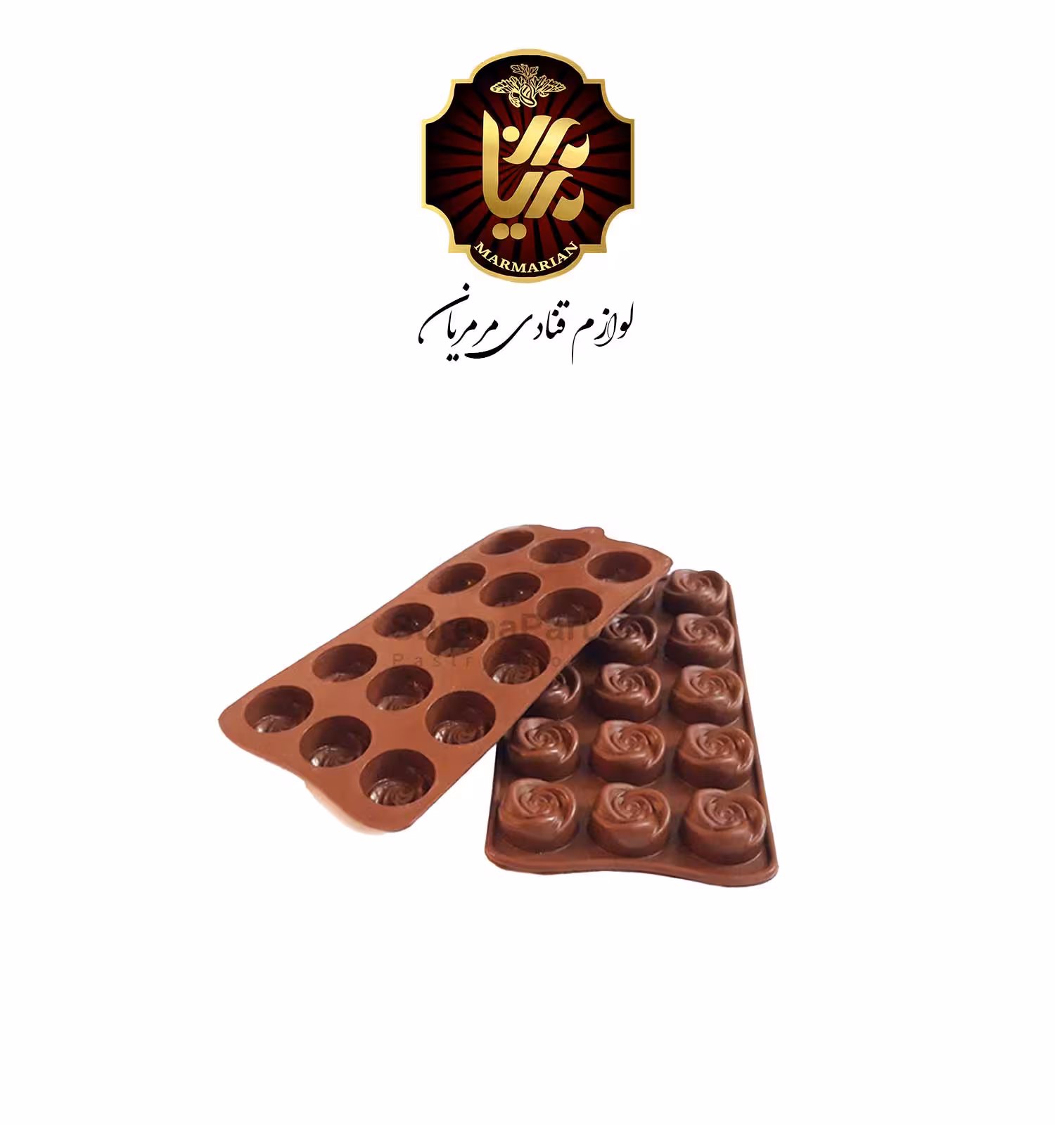 قالب سیلیکون شکلات طرح گل گرد