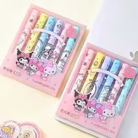 هایلایتر 6 عددی فانتزی طرح کرومی کد 3316