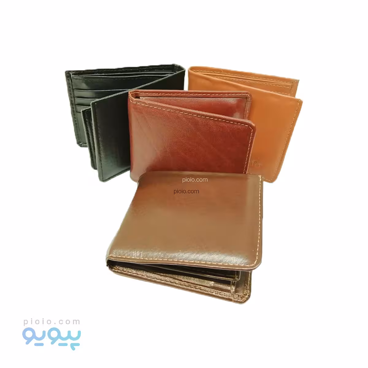کیف پول و جا کارتی چرم مدل کتابی