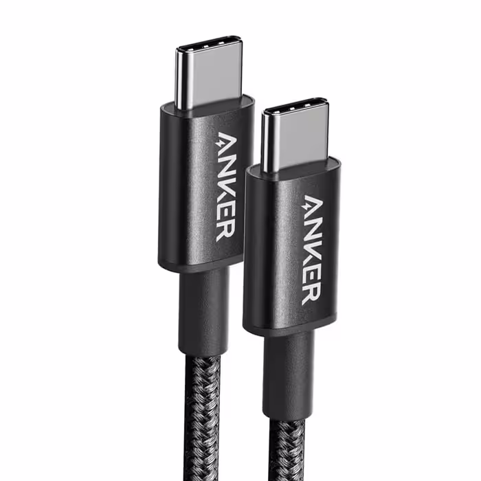 کابل شارژ USB-C به USB-C انکر مدل Ultra-Durable A8752 طول 0.9 متر توان 60 وات