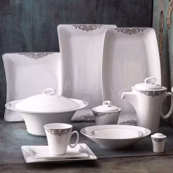 سرویس 97 پارچه 12 نفره طرح مهرگان پلاتینی