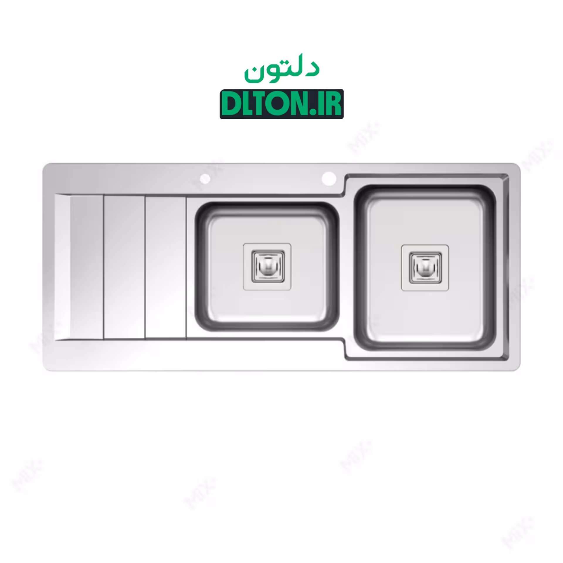 سینک روکار میکس پلاس مدل 8061S45