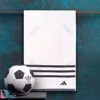حوله ورزشی adidas سفید مشکی بزرگ