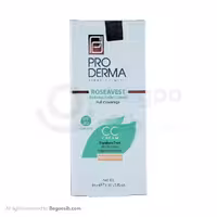 سی سی کرم پرودرما پوستهای معمولی وحساس spf 40 بژ طبیعی 40 میلی لیتری