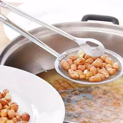 کفگیر روغن گیر استیل