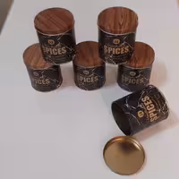 بانکه پاسماوری فلزی 6 تایی ماربل مشکی