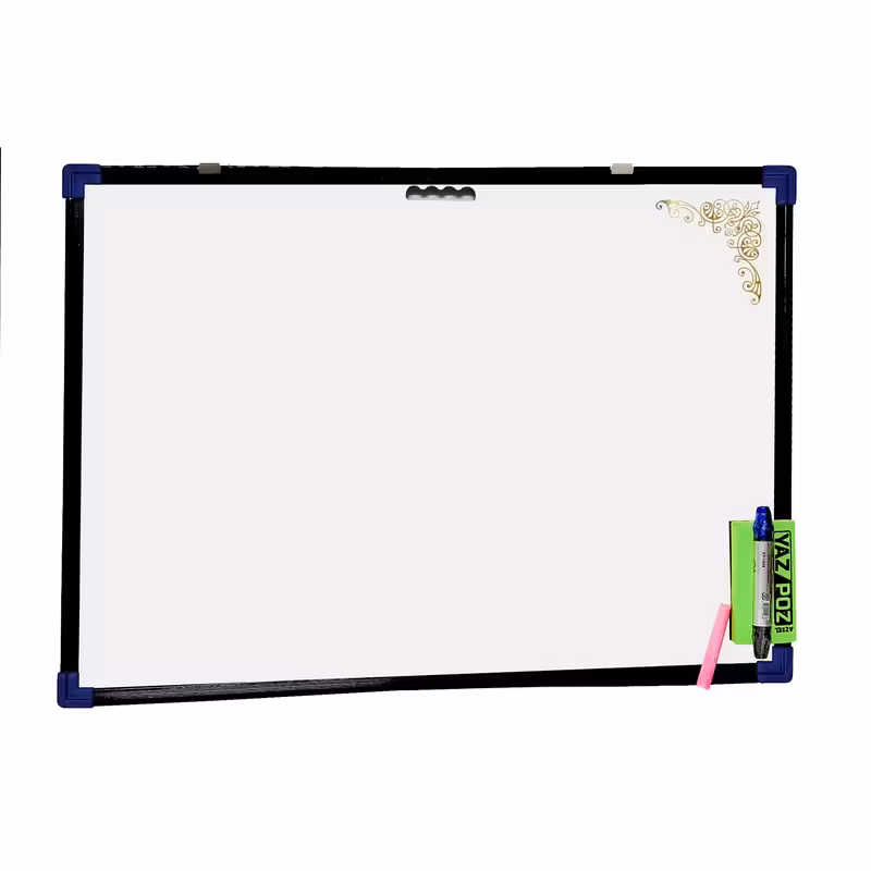 تخته دورو مدل ان تی ام طرح تهذیب سایز 50×70 سانتی متر به همراه تخته پاک کن و گچ و ماژیک