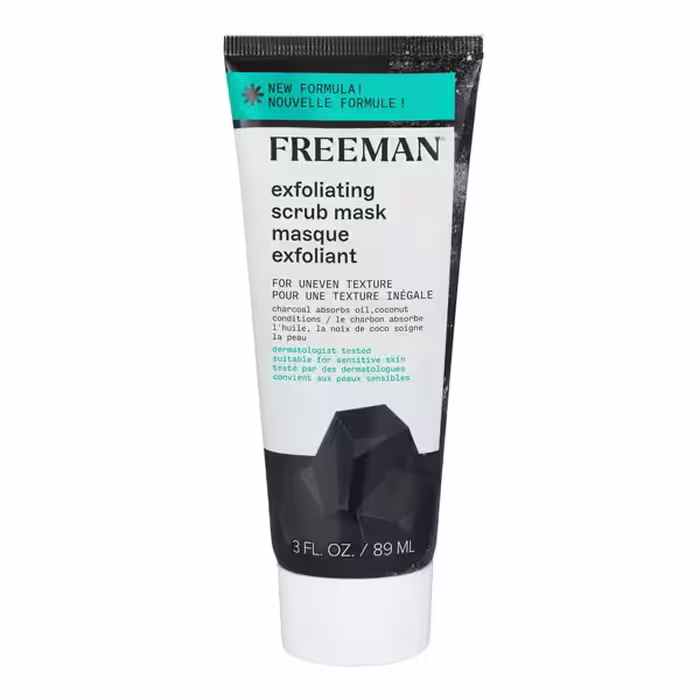 ماسک اسکراب صورت لایه بردار زغال و نارگیل فریمن مدل Exfoliating Charcoal & Coconut Facial Scrub Mask حجم 89 میل