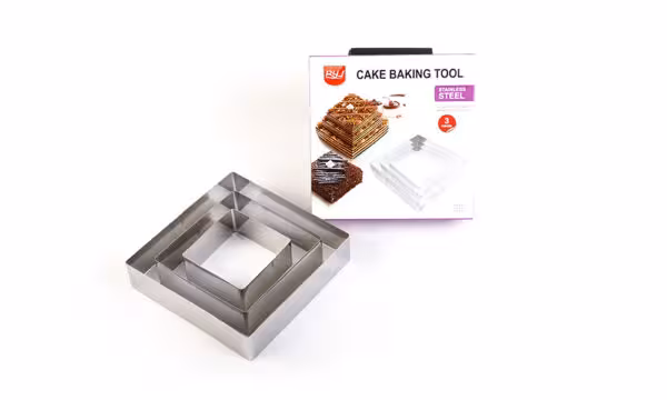 قالب برش 3 تیکه استیل مربع