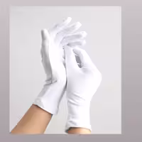 دست کش نخی سفید 