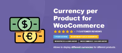 افزونه محصولات وابسته به نرخ ارز ووکامرس