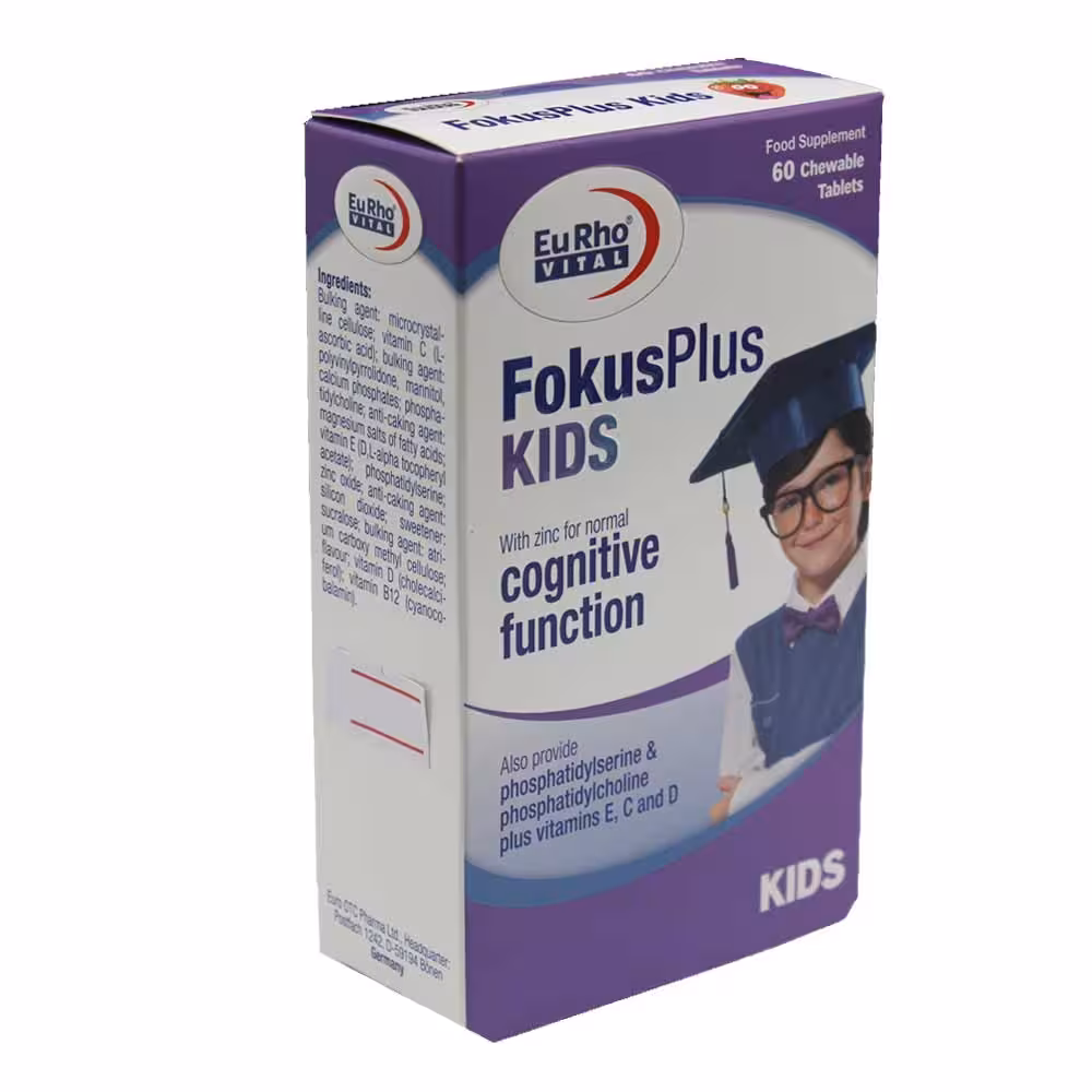 فوکوس پلاس کیدز یوروویتال با طعم توت فرنگی