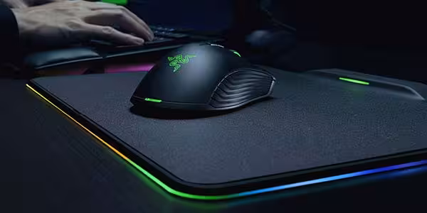 خرید باندل ماوس و پد ماوس گیمینگ ریزر MAMBA HYPERFLUX