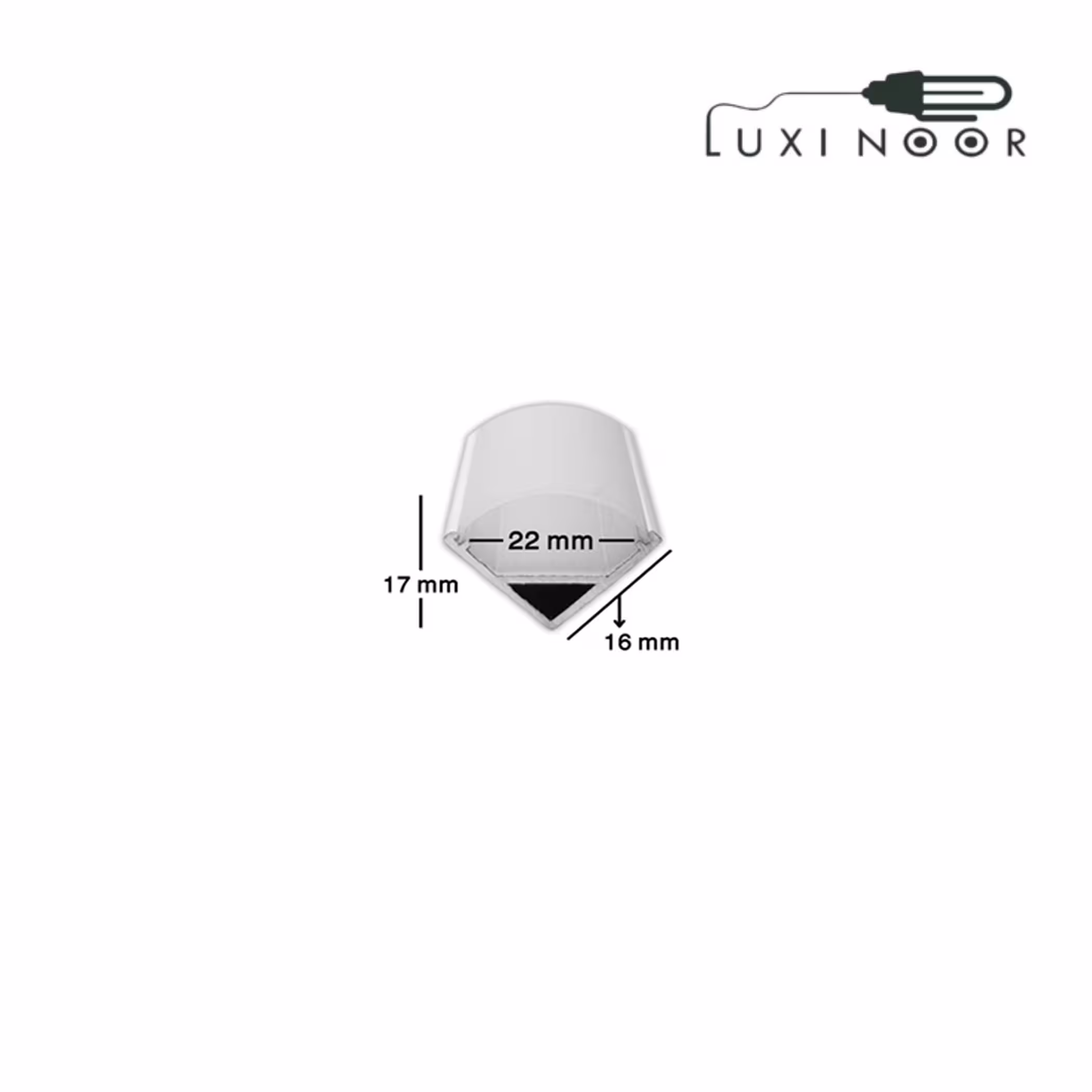 پروفیل چراغ خطی لاینر کنجی تک لاین - کد 56