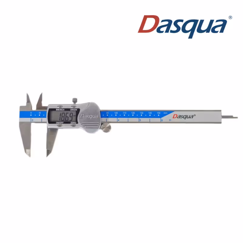 کولیس دیجیتال 30 سانتیمتر بدنه فلزی صفحه نمایشگر بزرگ مدل DASQUA 2117-9115 داسکوا ایتالیا