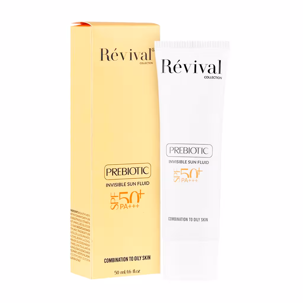فلوئید ضد آفتاب پریبیوتیک SPF50 حجم 50میلی لیتر | Revival Prebiotic Sun Fluid SPF50