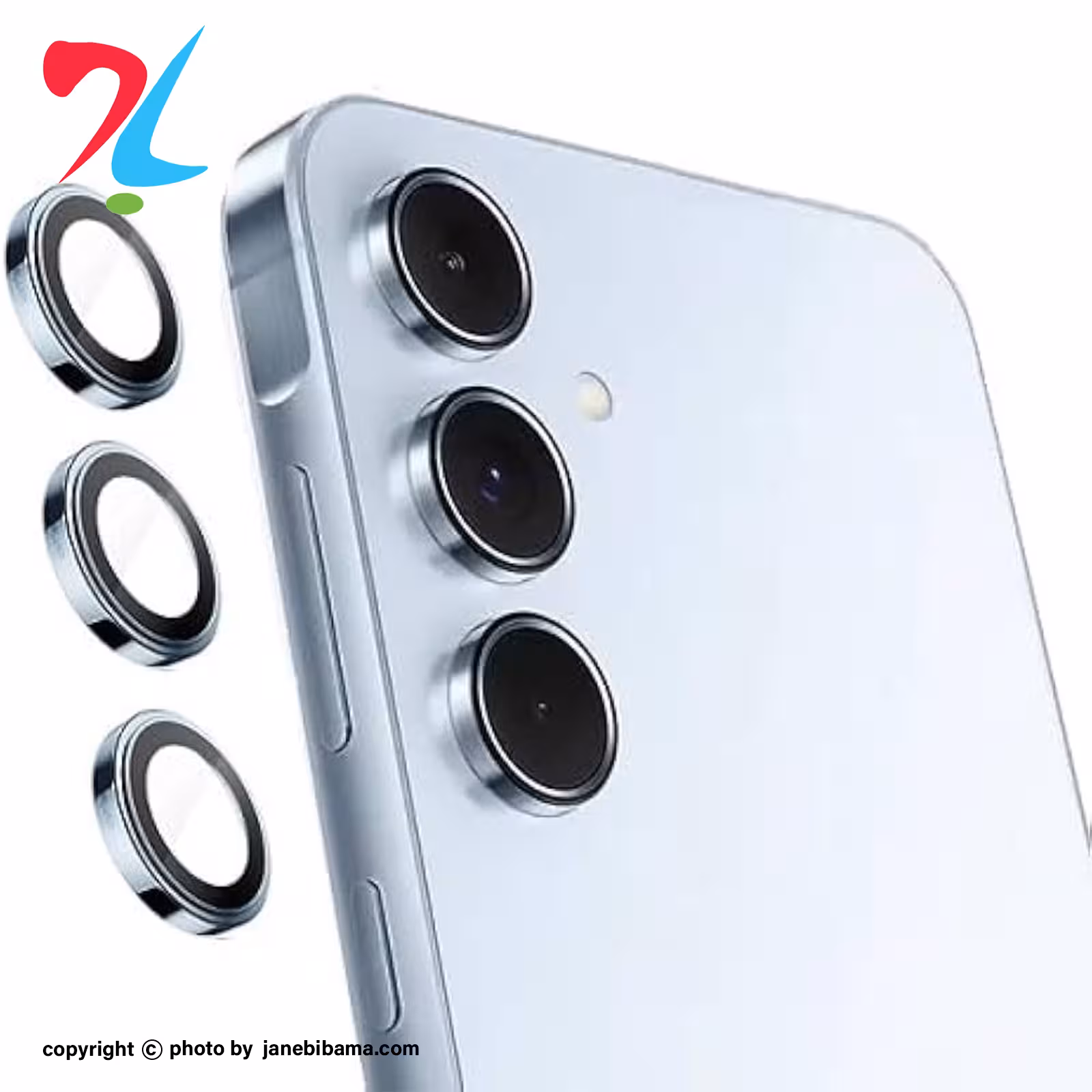 محافظ لنز دوربین رینگی سامسونگ مدل samsung A16 - آبی