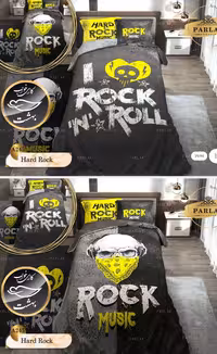 روتختی دورو طرح دار یک نفره پنج تکه پارلاک برند ترکسان کد A245