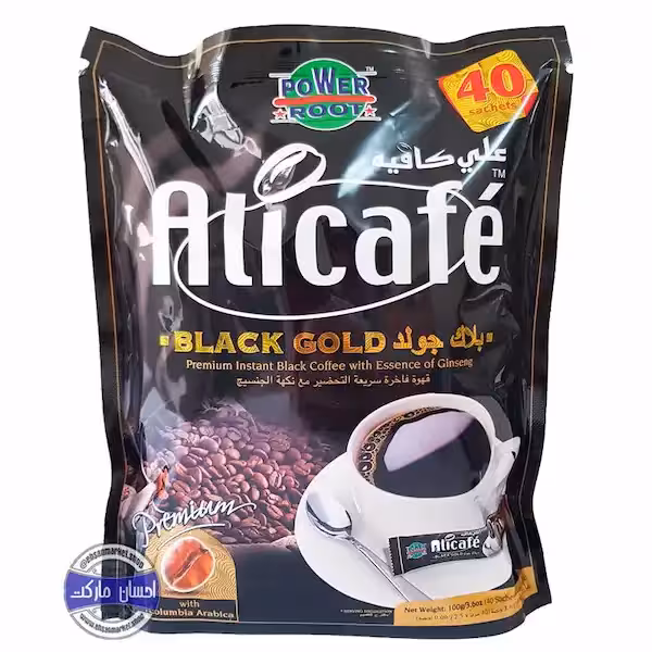 علی کافه بلک گلد بسته 40 عددی