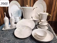 سرویس چینی بن چاینا استخوانی پردیس برند ایزابل 99 پارچه 12 نفره کد 7003