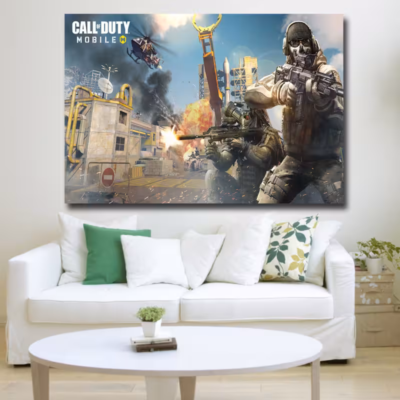 تابلو شاسی دنیای قاب مدل بازی کال آف دیوتی call of duty | دنیای قاب