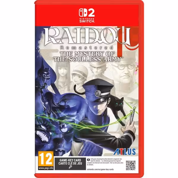 Raidou Remastered The Mystery of the Soulless Army Game Key Card Nintendo Switch 2