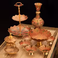 ست پذیرایی برنجی میناکاری کد 429