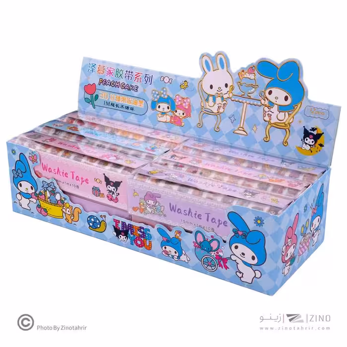 چسب نواری فانتزی واشی 10عددی (طرح فانتزی) کدSZ/151