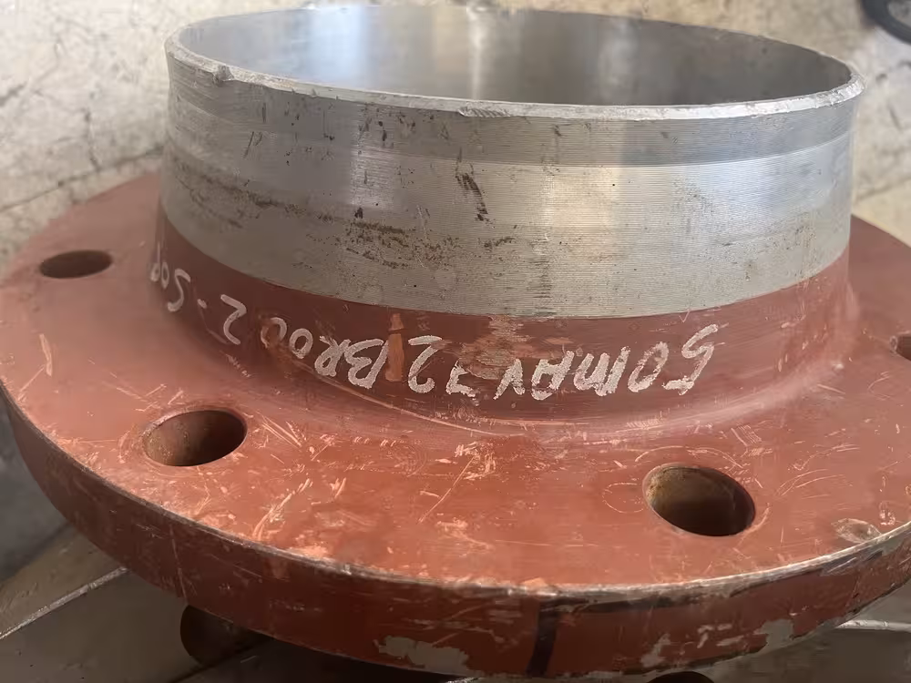 فلنج گلودار 8 اینچ استنلس استیل ریس فیس رده 10 کلاس 150 از جنس A SA182/F 316/316