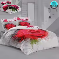 سرویس لحاف روتختی 2 نفره چاپی تنسل برند ترکاز(Turkaz) کد 2082