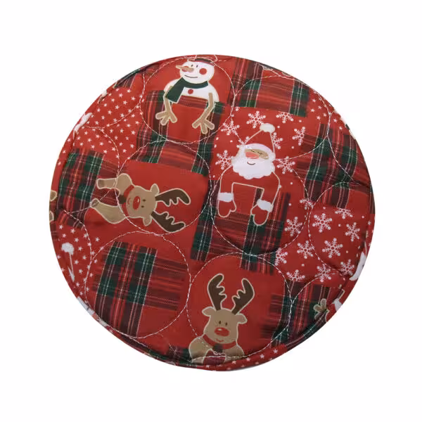 سورل دم کنی زمینه قرمز طرح آدم برفی کوچک